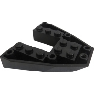 Lego loď přední spodní část 6x6x1, černá (262626, 4188918)